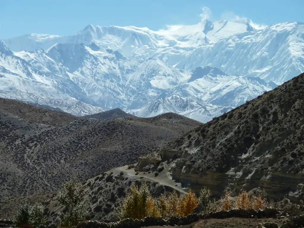 Himalaya bergen in Nepal